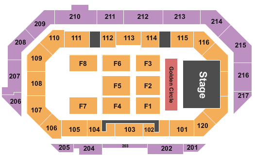 Idaho Central Arena Endstage-2 Seating Chart