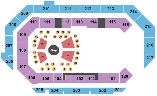 Idaho Central Arena Fighting Seating Chart