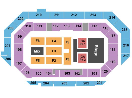 Idaho Central Arena Old Dominion Seating Chart
