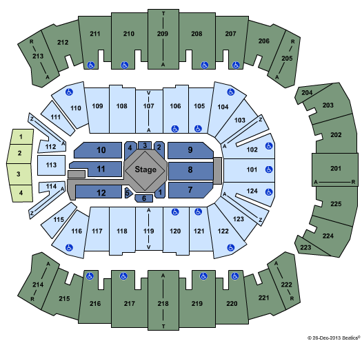 Brookshire Grocery Arena George Strait Seating Chart