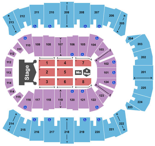 Brookshire Grocery Arena KISS Seating Chart