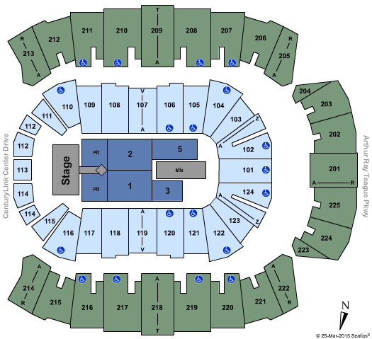 Brookshire Grocery Arena Lady Antebellum Seating Chart