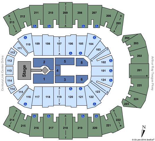 Brookshire Grocery Arena Skillet & Third Day Seating Chart