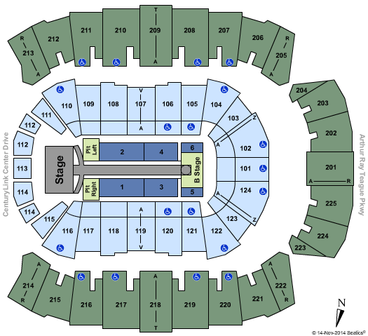 Brookshire Grocery Arena Taylor Swift Seating Chart