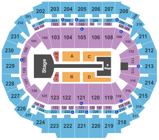 CHI Health Center Omaha Taylor Swift Seating Chart