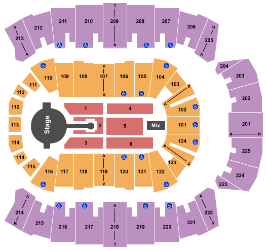 Brookshire Grocery Arena Blake Shelton Seating Chart