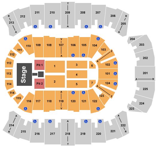 Brookshire Grocery Arena Cole Swindell Seating Chart