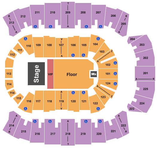 Brookshire Grocery Arena DaBaby Seating Chart