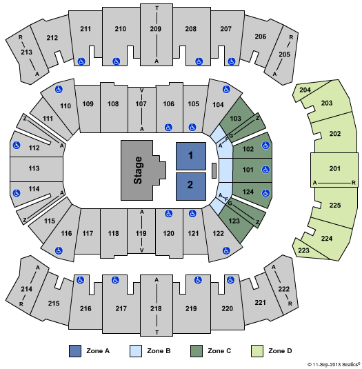 Brookshire Grocery Arena Disney Live Zone Seating Chart