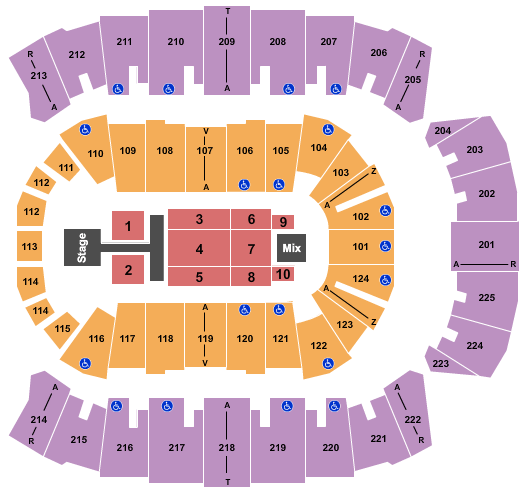 Brookshire Grocery Arena Dude Perfect Seating Chart