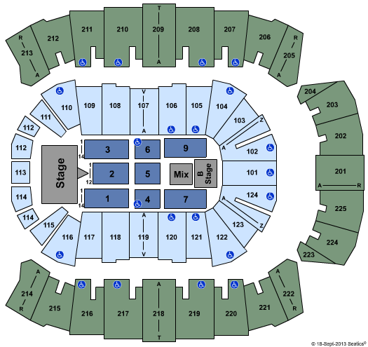 Brookshire Grocery Arena Keith Urban Seating Chart