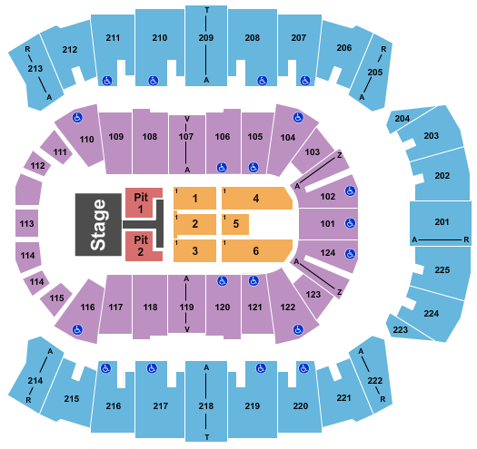 Brookshire Grocery Arena Old Dominion Seating Chart