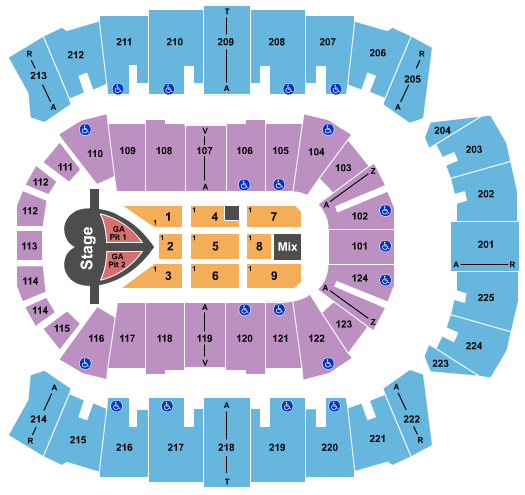 Brookshire Grocery Arena Pink Seating Chart