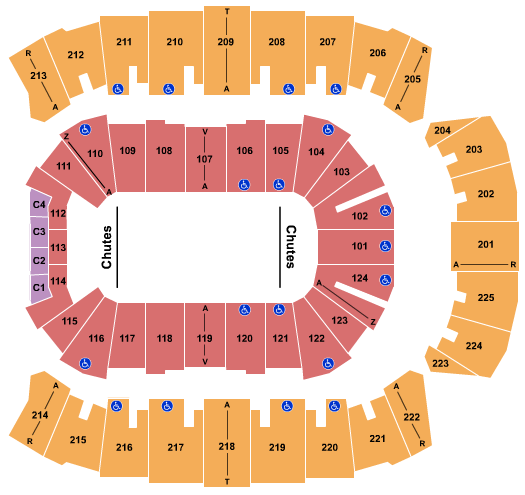 Find your seats with this Brookshire Grocery Arena Seating Chart