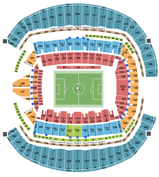 seating chart for Lumen Field - Soccer - eventticketscenter.com