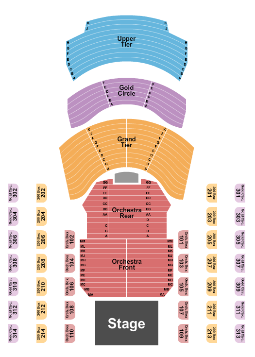 Merry-achi Christmas Cerritos Center Seating Chart