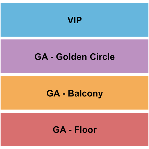 Cervantes' Masterpiece - Ballroom GA Floor/Ga Balcony/GA GC Seating Chart