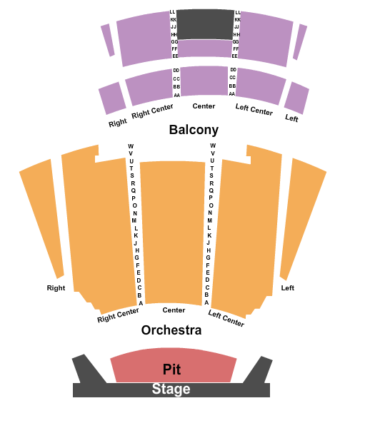 Chabot Performing Arts Theater End Stage Seating Chart