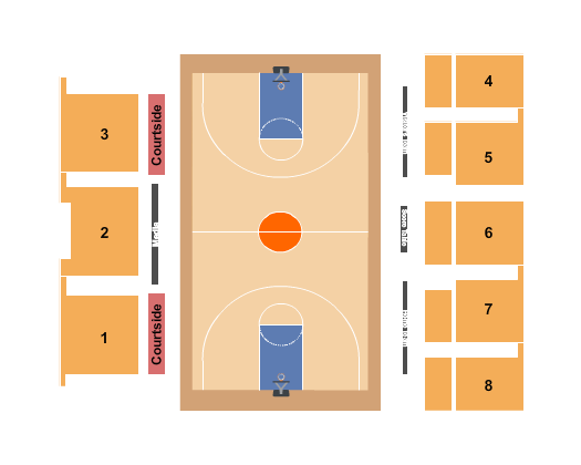 Chace Athletic Center Basketball Seating Chart