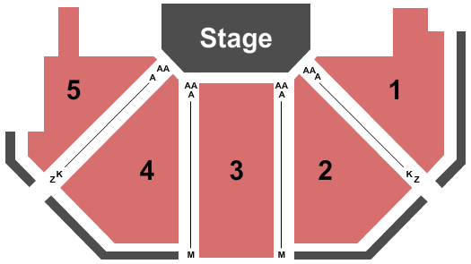 Chace Theater at Lederer Theater Center Seating Map