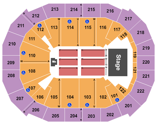 Chaifetz Arena 2Cellos Seating Chart
