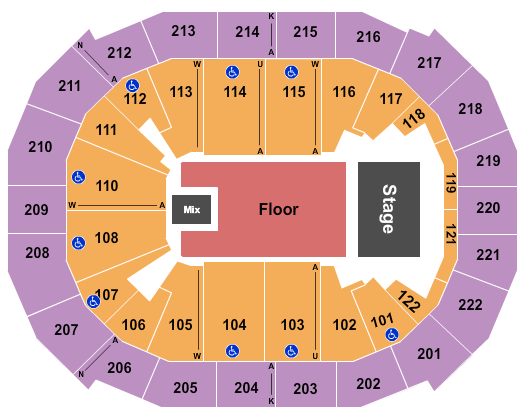 Chaifetz Arena Endstage 3 Seating Chart