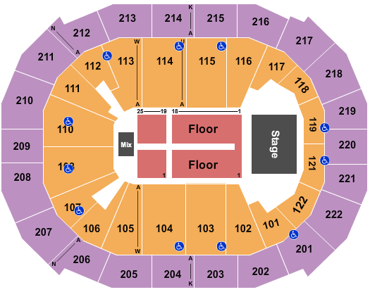 Chaifetz Arena Fantasia Seating Chart