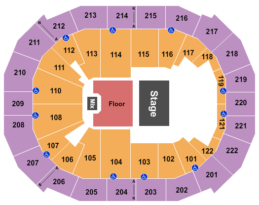 Chaifetz Arena Half House Reserved Floor Seating Chart
