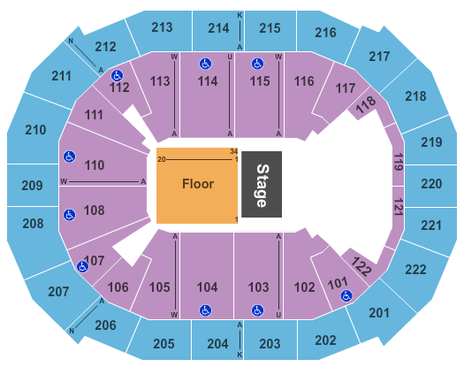 Chaifetz Arena Half House GA Floor Seating Chart