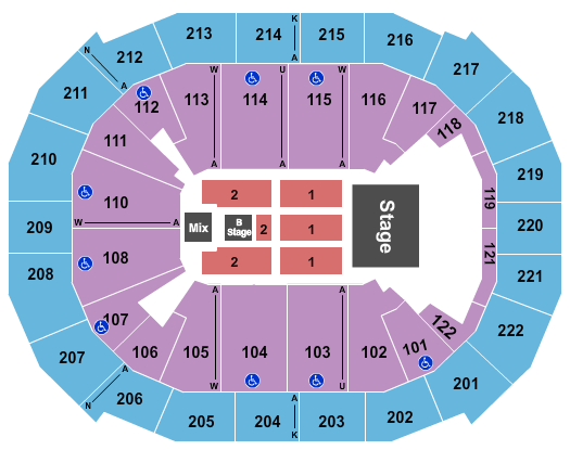 Chaifetz Arena Little Big Town Seating Chart