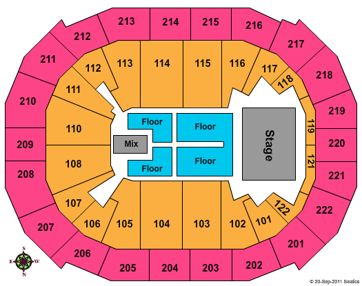 Chaifetz Arena Reba McEntire Seating Chart