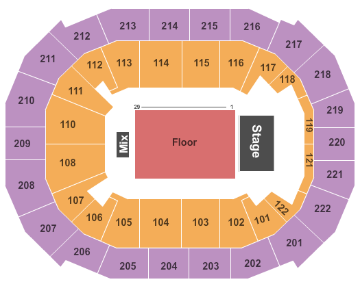 Chaifetz Arena Reserved Floor Seating Chart