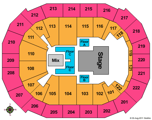 Chaifetz Arena SYTYCD Seating Chart