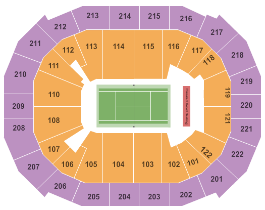 Chaifetz Arena Tennis Seating Chart