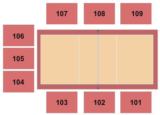 Championship Field - Seattle University Volleyball Seating Chart