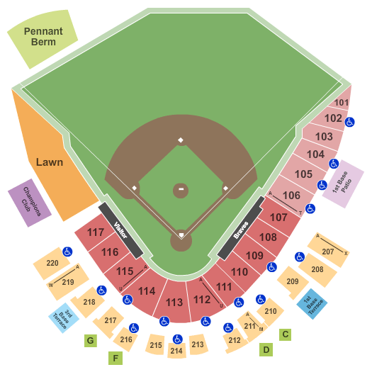 seating chart for The Stadium At the ESPN Wide World of Sports - Baseball - eventticketscenter.com