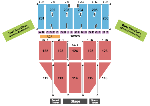 Champlain Valley Expo Seating Chart