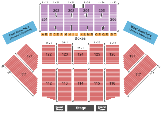 Champlain Valley Fair Concert Seating Chart