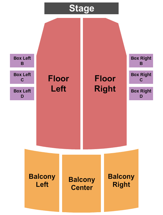 Chapel at Masonic Temple Theatre Endstage Seating Chart