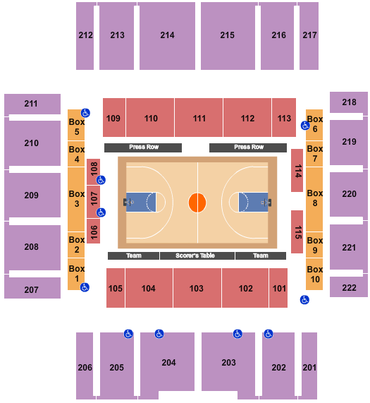 Charles E. Smith Center Basketball Seating Chart