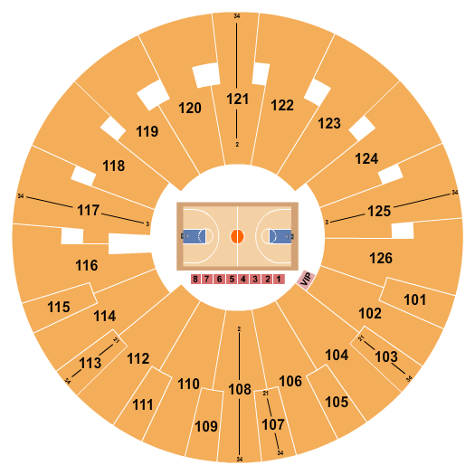 Charles Koch Arena Basketball - TBT Seating Chart