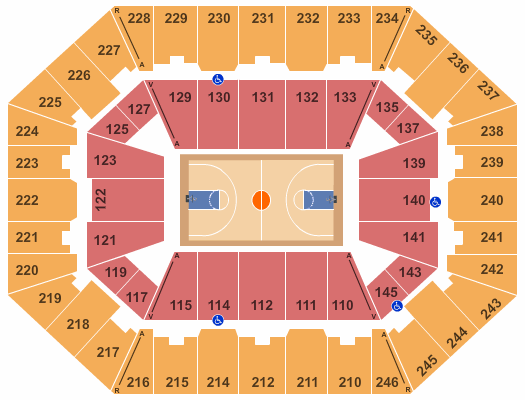 Charleston Civic Center Basketball Seating Chart