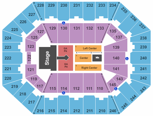 Charleston Coliseum & Convention Center - Charleston Chris Tomlin Seating Chart