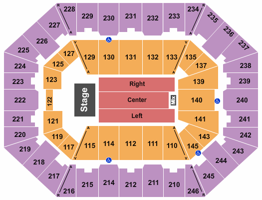 Charleston Coliseum & Convention Center - Charleston Endstage 3 Seating Chart