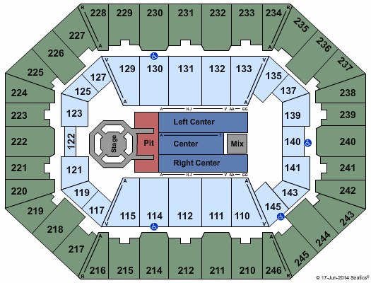 Charleston Coliseum & Convention Center - Charleston Eric Church Seating Chart