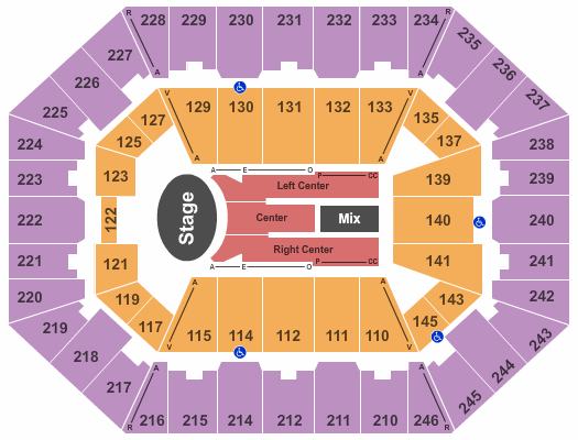 Charleston Coliseum & Convention Center - Charleston Garth Brooks Seating Chart
