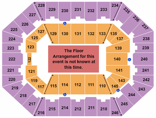 Charleston Coliseum & Convention Center - Charleston Generic Floor Seating Chart