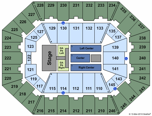 Charleston Coliseum & Convention Center - Charleston Jason Aldean Seating Chart