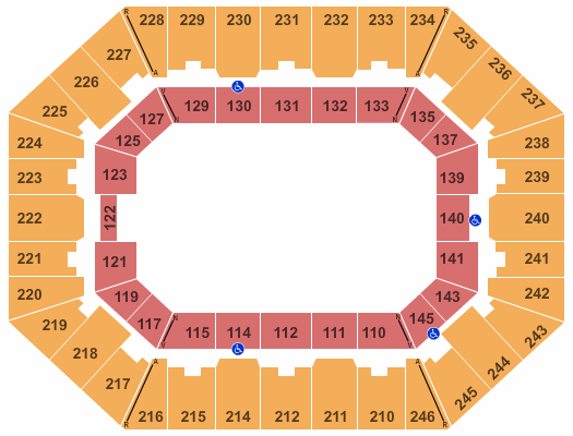 Charleston Coliseum & Convention Center - Charleston Open Floor Seating Chart