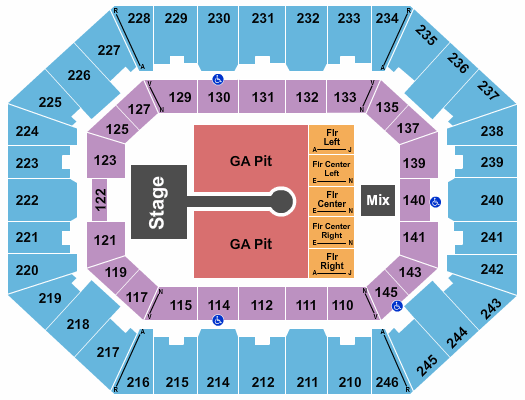 Charleston Coliseum & Convention Center - Charleston Thomas Rhett Seating Chart